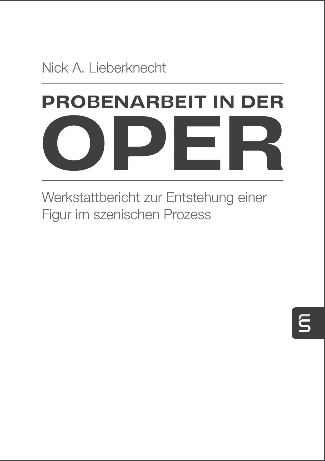 Probenarbeit in der Oper